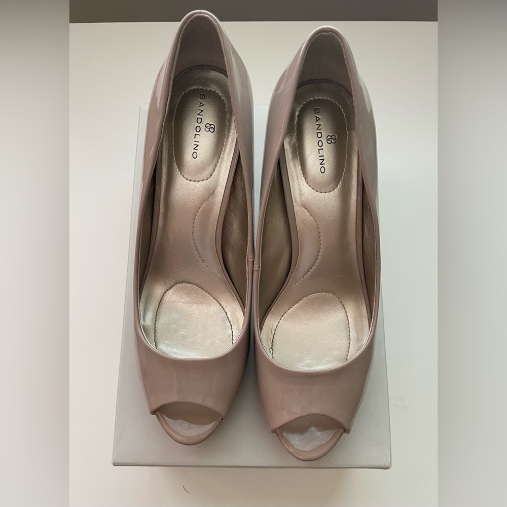 Bandolino Baccanti Patent Peep Toe Pumps